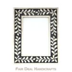 Handmade bone inlay photo frame, Christmas gift for boyfriend, antique picture frame