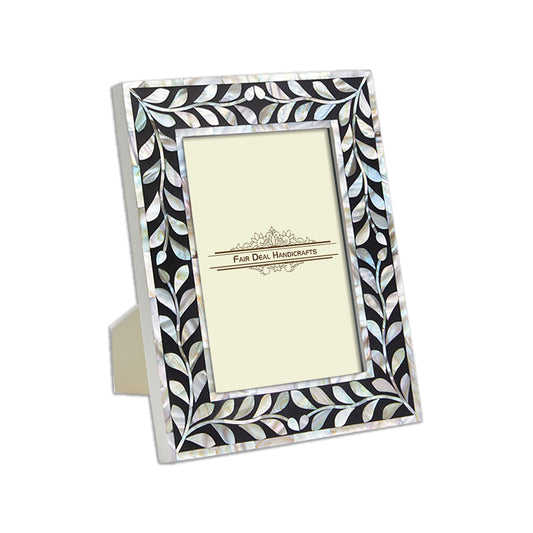 Mother Of Pearl Inlay Photo Frame- Floral