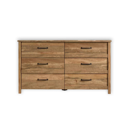 Classic 6-Drawer Wooden Chest / Timeless Storage Solution