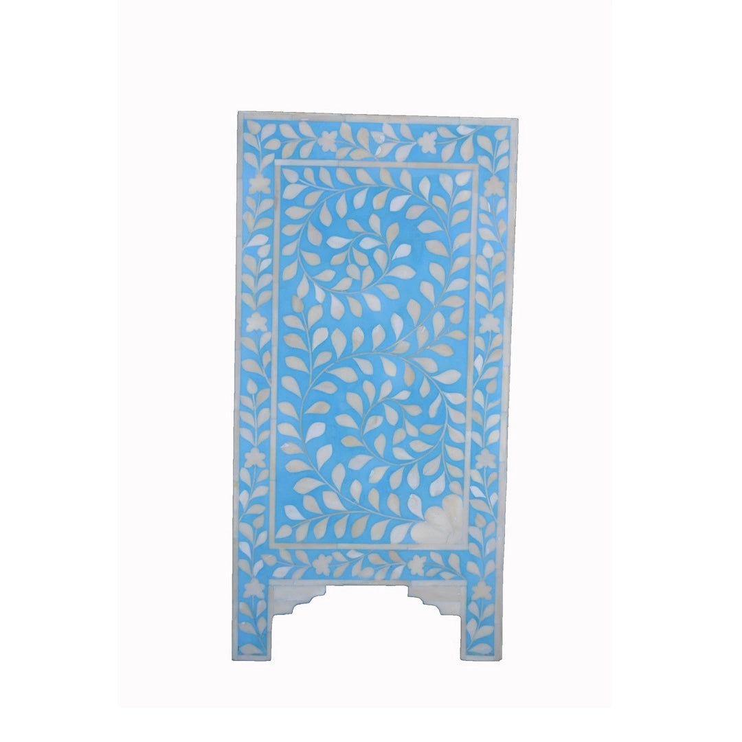 Handmade Bone Inlay Bedside Nightstand