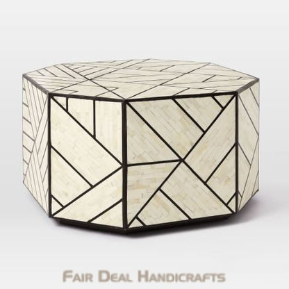 Handmade Bone Inlay coffee table