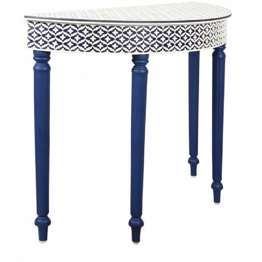 Handmade Blue bone inlay console vintage antique table for home living room