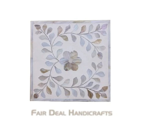 White mother of pearl inlay vintage antique personalized box for women