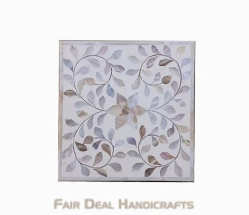 White mother of pearl vintage personalized box for women