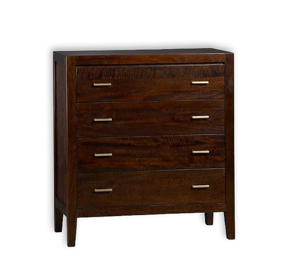 Classic 4-Drawer Wooden Chest / Timeless Storage Solution/Home Decor