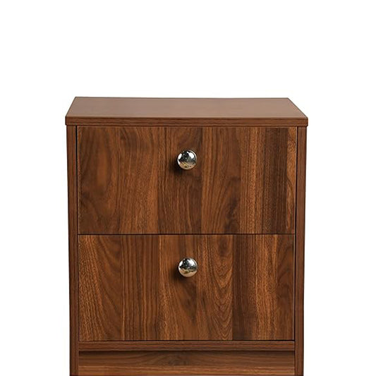wooden bedside table with 2 drawers , best for home decor , unique bedside