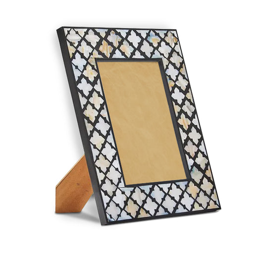 Mother Of Pearl Inlay Photo Frame- Geometric