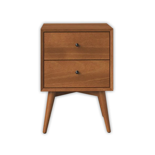 wooden bedside table with 2 drawers , best for home decor , unique bedside