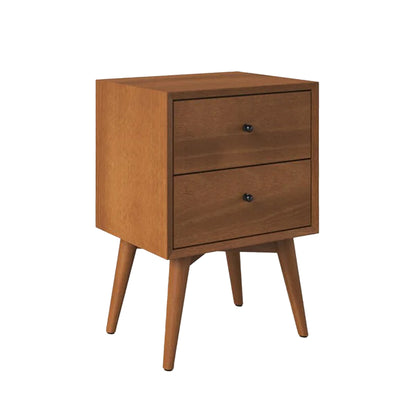 wooden bedside table with 2 drawers , best for home decor , unique bedside