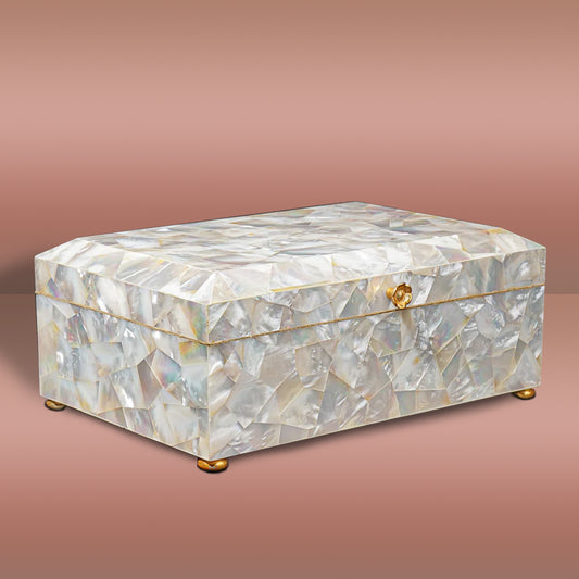 Handmade Mother Of Pearl Jewelry Box