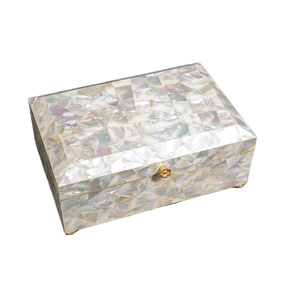 Handmade Mother Of Pearl Jewelry Box