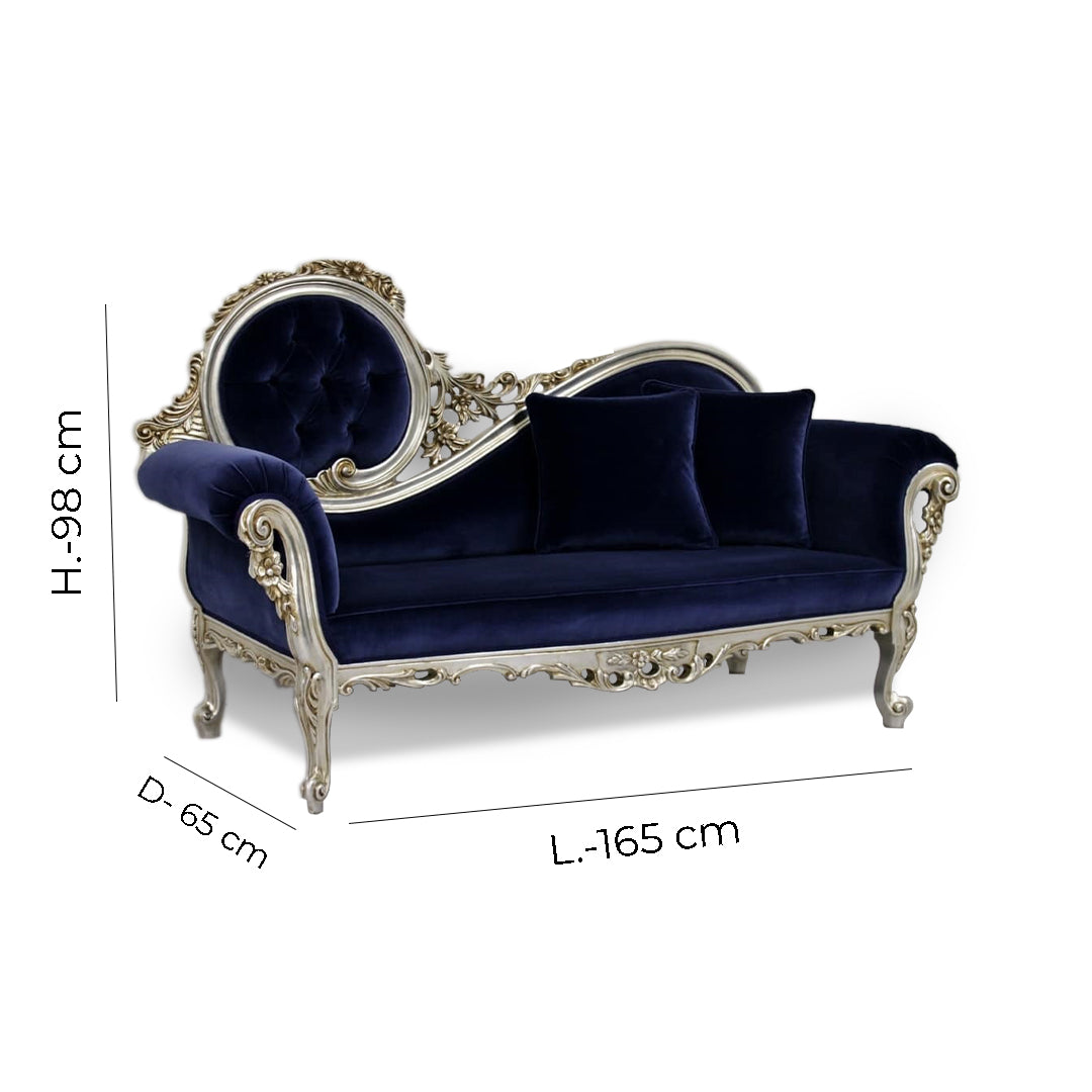 Victorian Style Royal Metal Sofa/Chaise Lounge