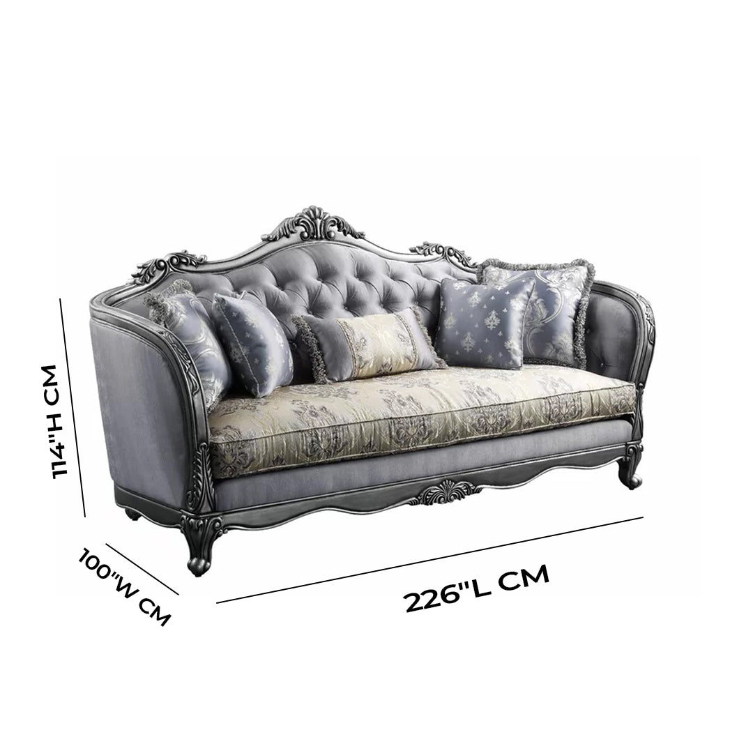 Handcrafted Royal Metal Sofa/Chaise Lounge