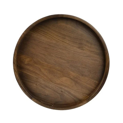 Handmade Customized Wooden Round Serving Tray