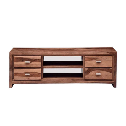 Handmade Wooden Media / TV Unit 4 Drawers